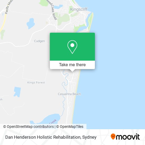 Dan Henderson Holistic Rehabilitation map