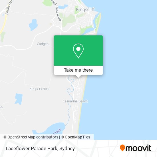 Laceflower Parade Park map