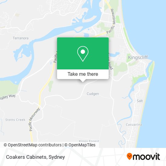 Coakers Cabinets map