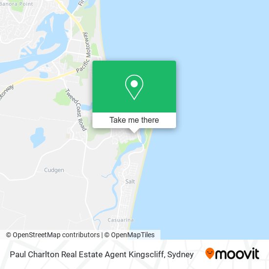 Mapa Paul Charlton Real Estate Agent Kingscliff