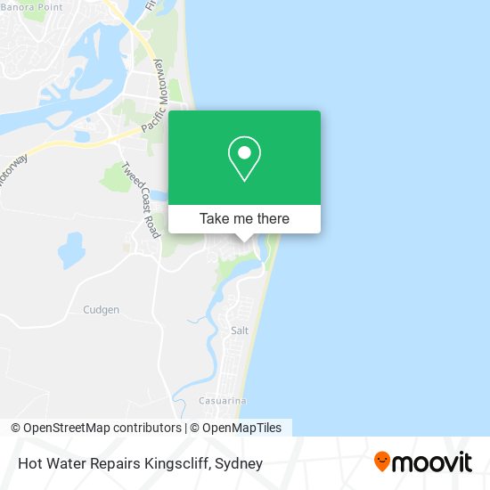 Mapa Hot Water Repairs Kingscliff