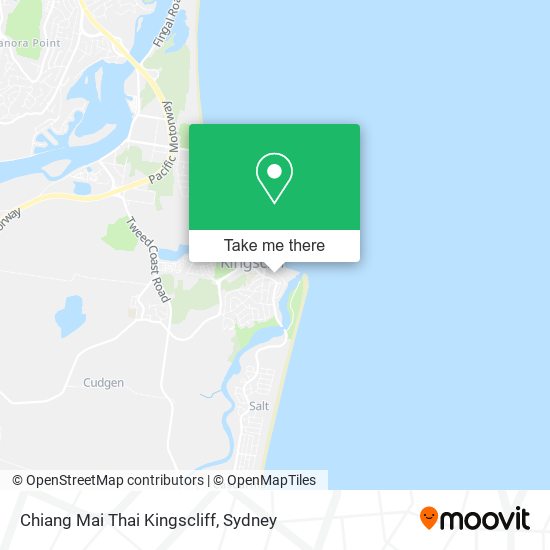 Mapa Chiang Mai Thai Kingscliff