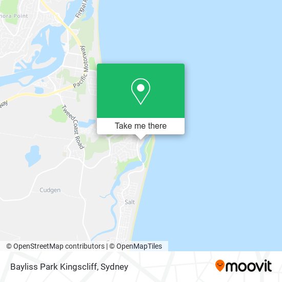 Bayliss Park Kingscliff map