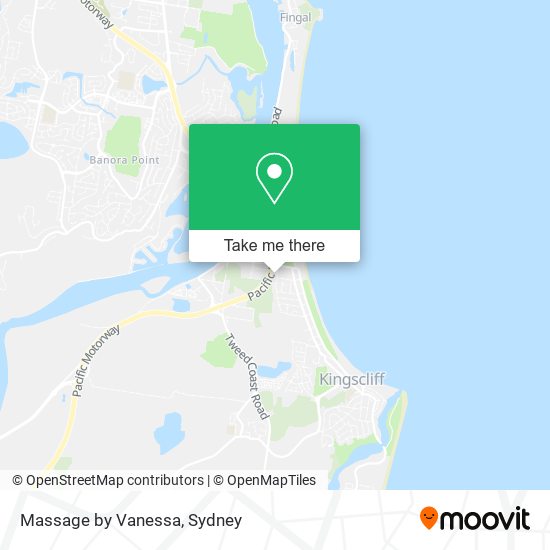 Massage by Vanessa map