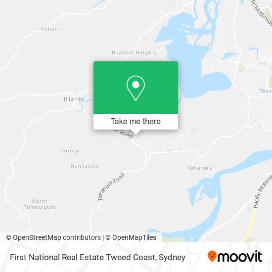 First National Real Estate Tweed Coast map