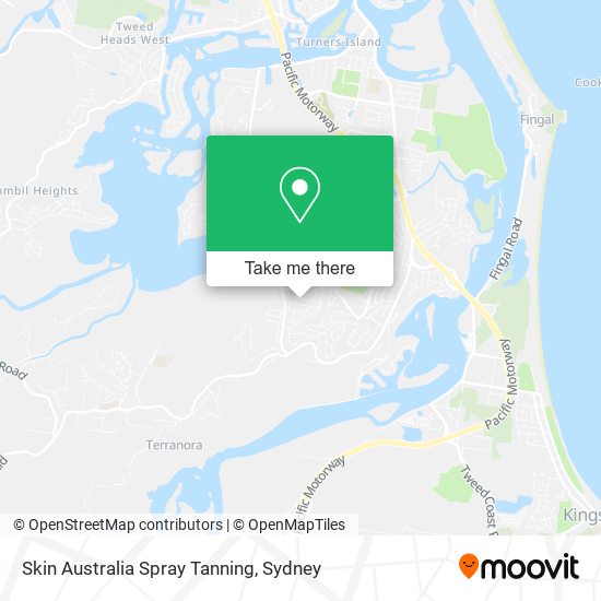 Skin Australia Spray Tanning map