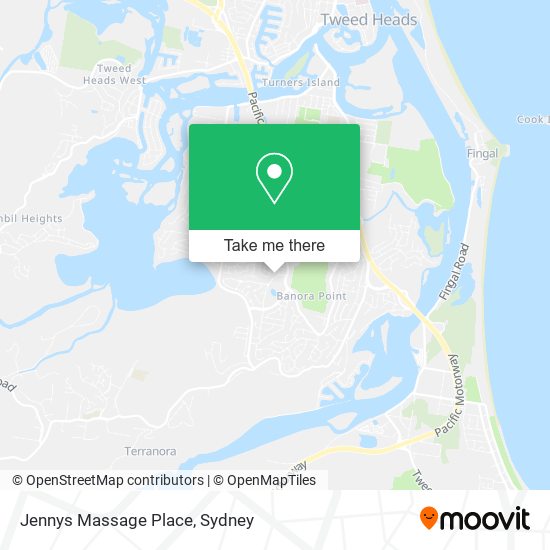 Jennys Massage Place map