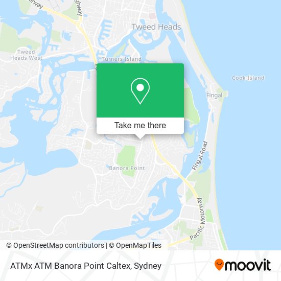 ATMx ATM Banora Point Caltex map