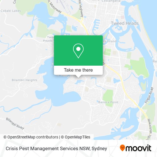 Mapa Crisis Pest Management Services NSW