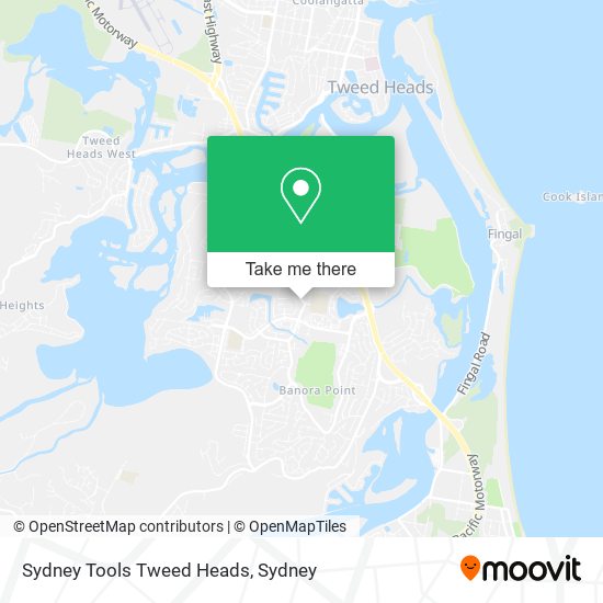 Mapa Sydney Tools Tweed Heads