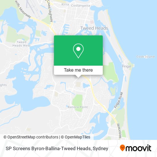 SP Screens Byron-Ballina-Tweed Heads map