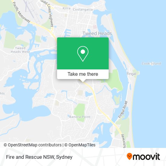 Fire and Rescue NSW map