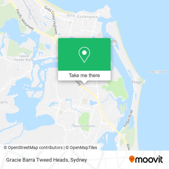 Gracie Barra Tweed Heads map