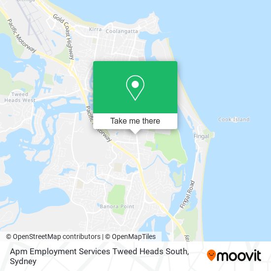 Mapa Apm Employment Services Tweed Heads South