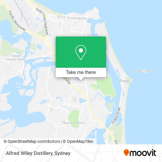 Alfred Wiley Distillery map