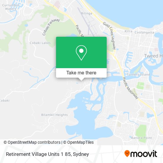 Retirement Village Units 1 85 map