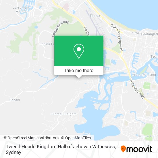 Tweed Heads Kingdom Hall of Jehovah Witnesses map