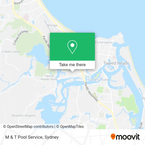 Mapa M & T Pool Service