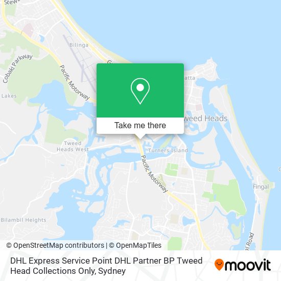 DHL Express Service Point DHL Partner BP Tweed Head Collections Only map