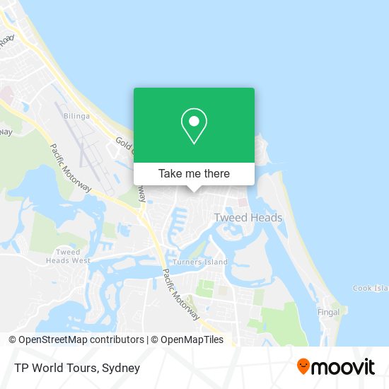 TP World Tours map