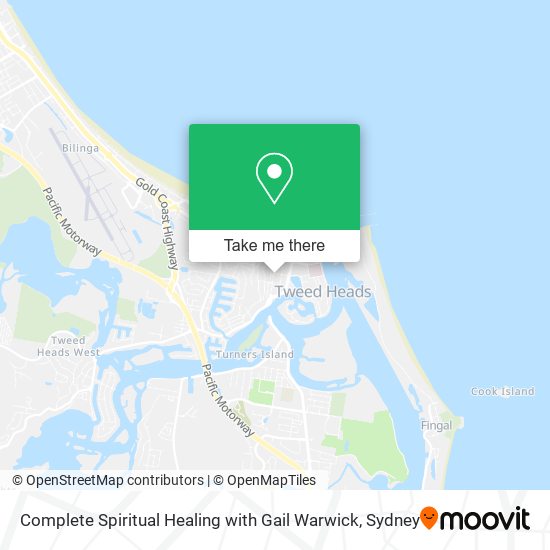 Complete Spiritual Healing with Gail Warwick map