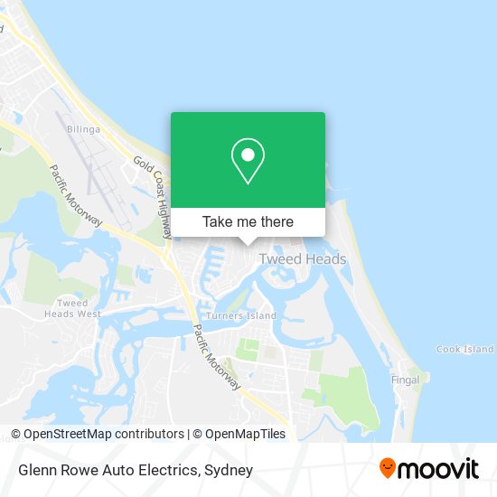 Glenn Rowe Auto Electrics map