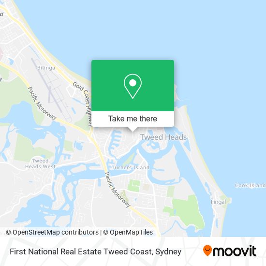 First National Real Estate Tweed Coast map