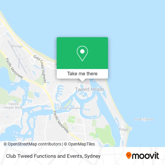 Club Tweed Functions and Events map