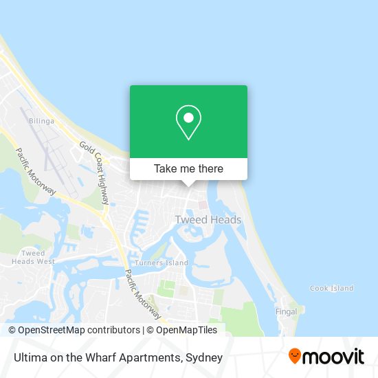 Ultima on the Wharf Apartments map