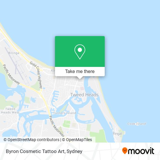 Byron Cosmetic Tattoo Art map