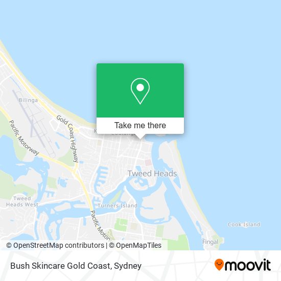 Bush Skincare Gold Coast map