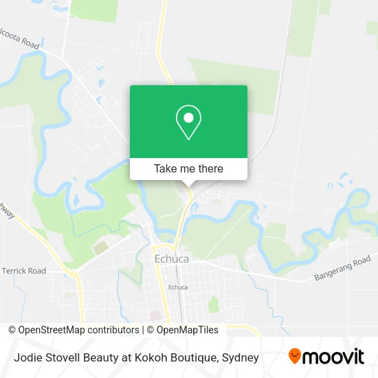 Mapa Jodie Stovell Beauty at Kokoh Boutique