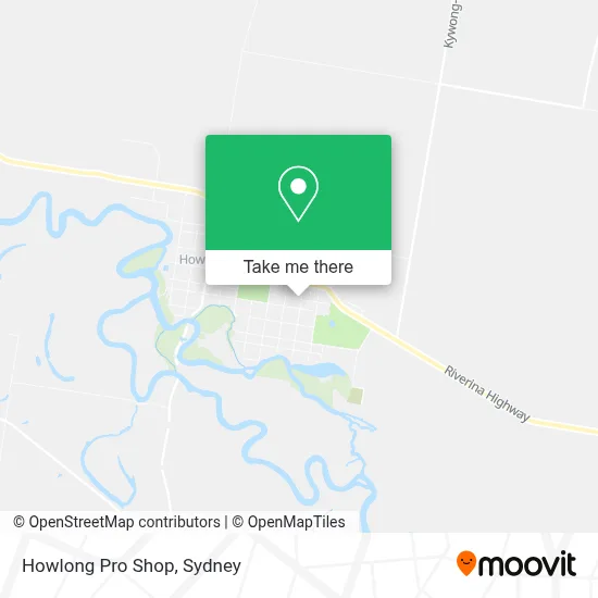 Howlong Pro Shop map