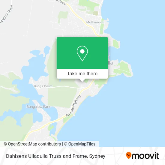 Dahlsens Ulladulla Truss and Frame map