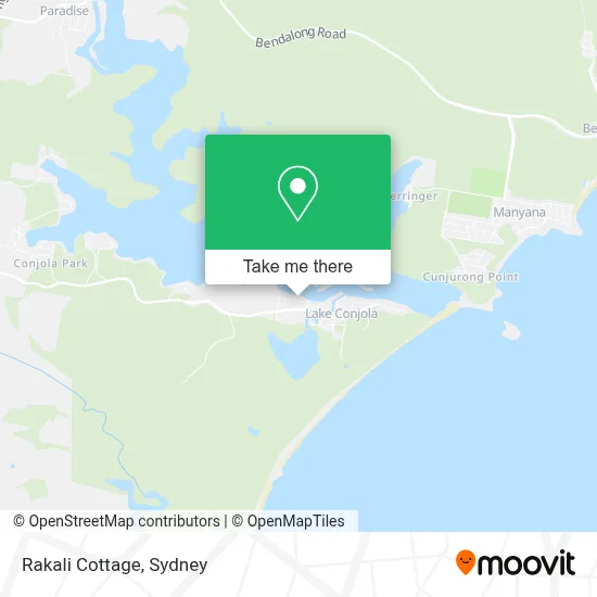 Rakali Cottage map