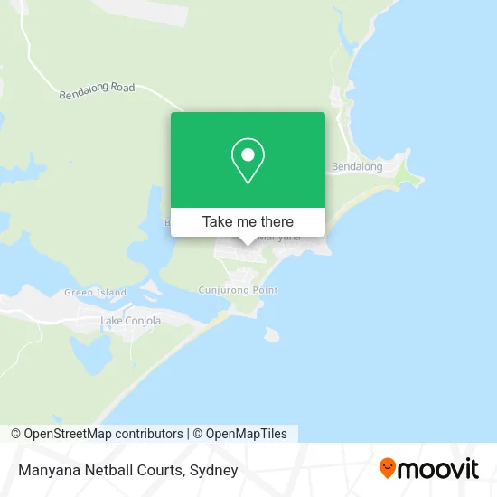 Manyana Netball Courts map