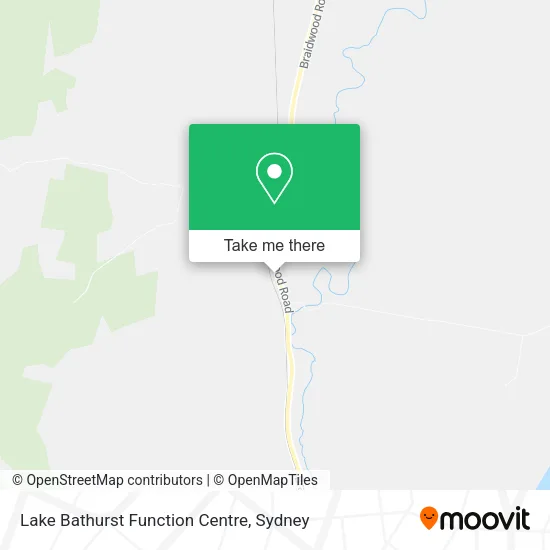 Lake Bathurst Function Centre map