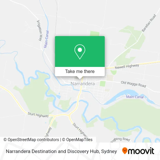 Narrandera Destination and Discovery Hub map