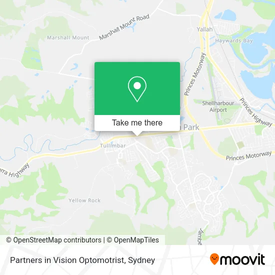 Partners in Vision Optomotrist map