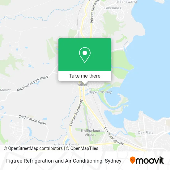 Figtree Refrigeration and Air Conditioning map