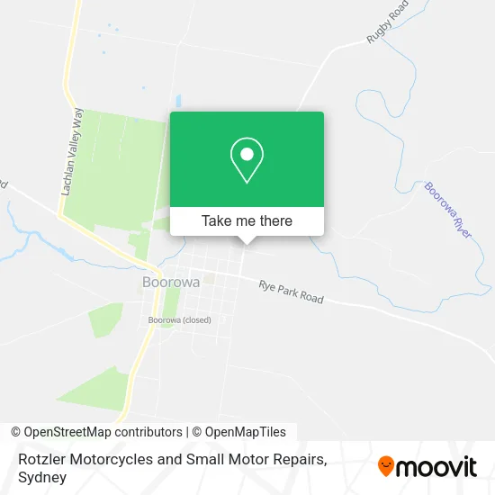 Mapa Rotzler Motorcycles and Small Motor Repairs