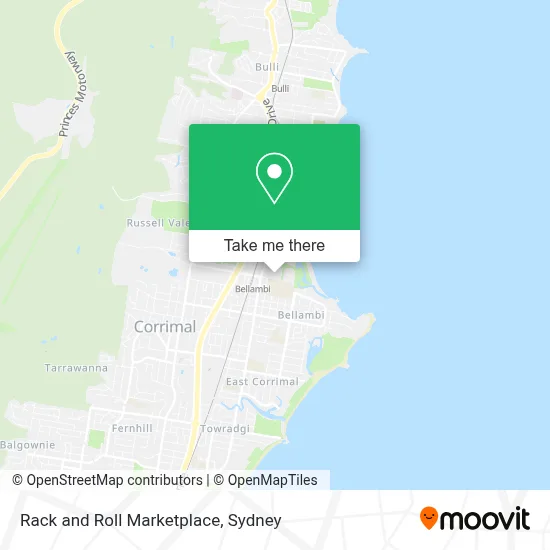 Mapa Rack and Roll Marketplace