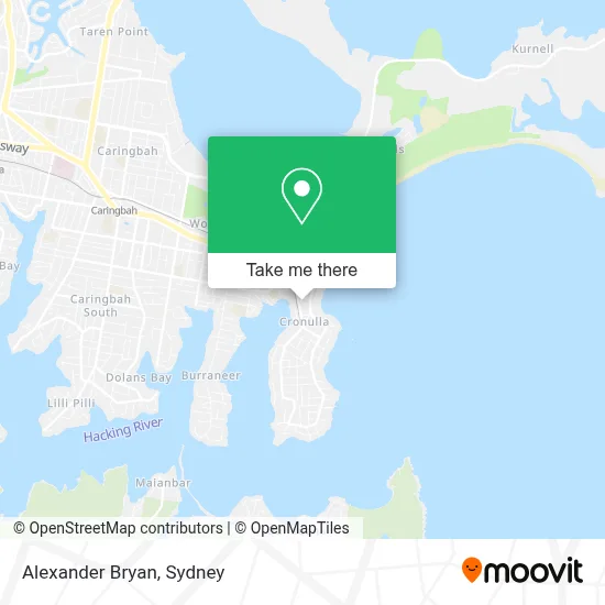 Mapa Alexander Bryan