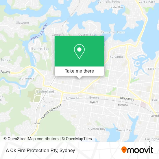 Mapa A Ok Fire Protection Pty