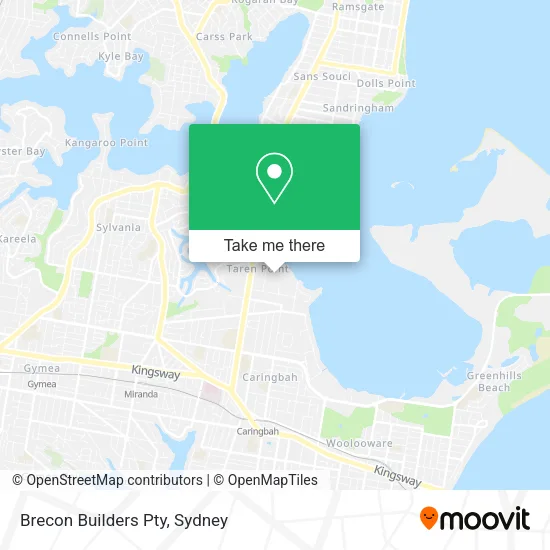 Brecon Builders Pty map
