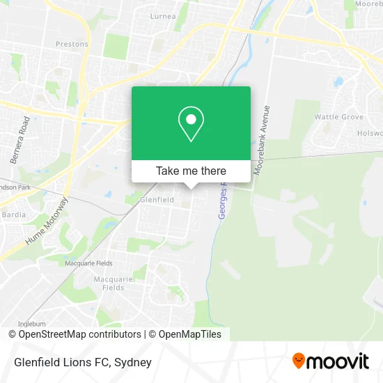 Glenfield Lions FC map