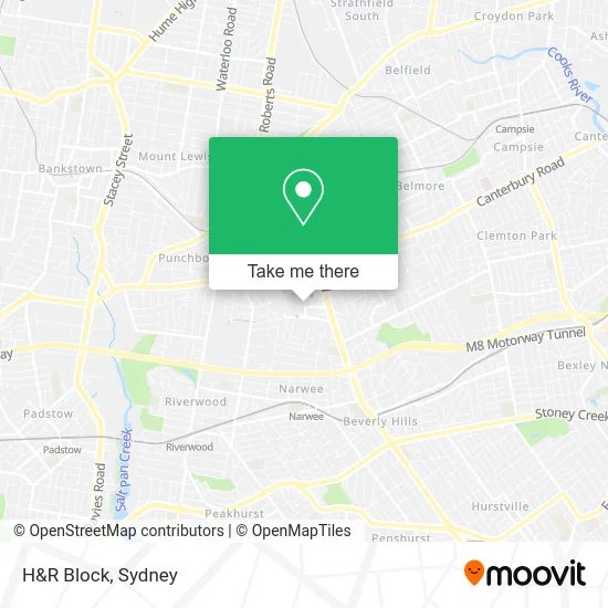 H&R Block map