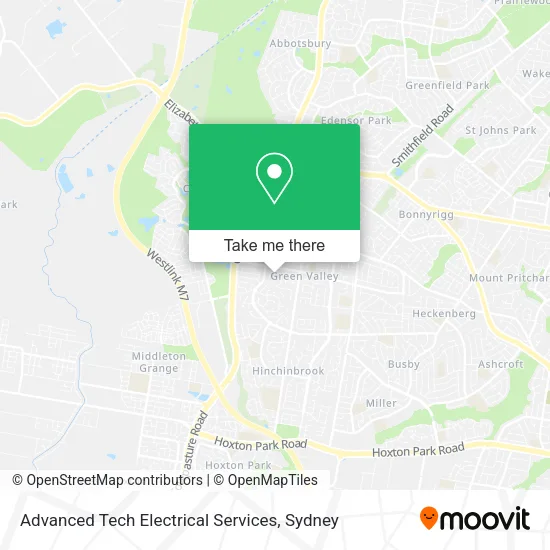 Advanced Tech Electrical Services map