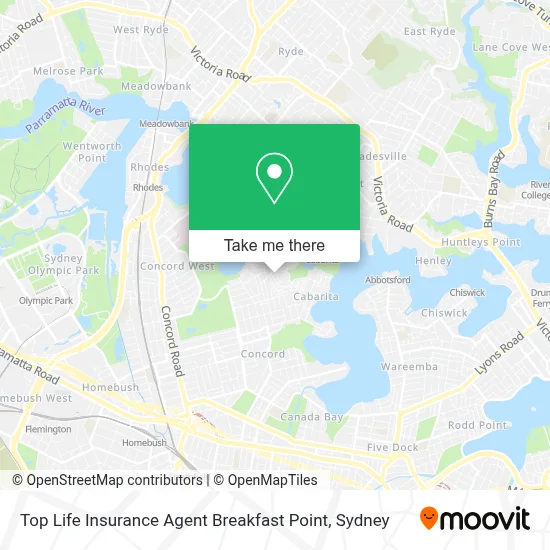 Top Life Insurance Agent Breakfast Point map
