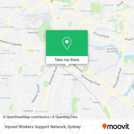 Mapa Injured Workers Support Network